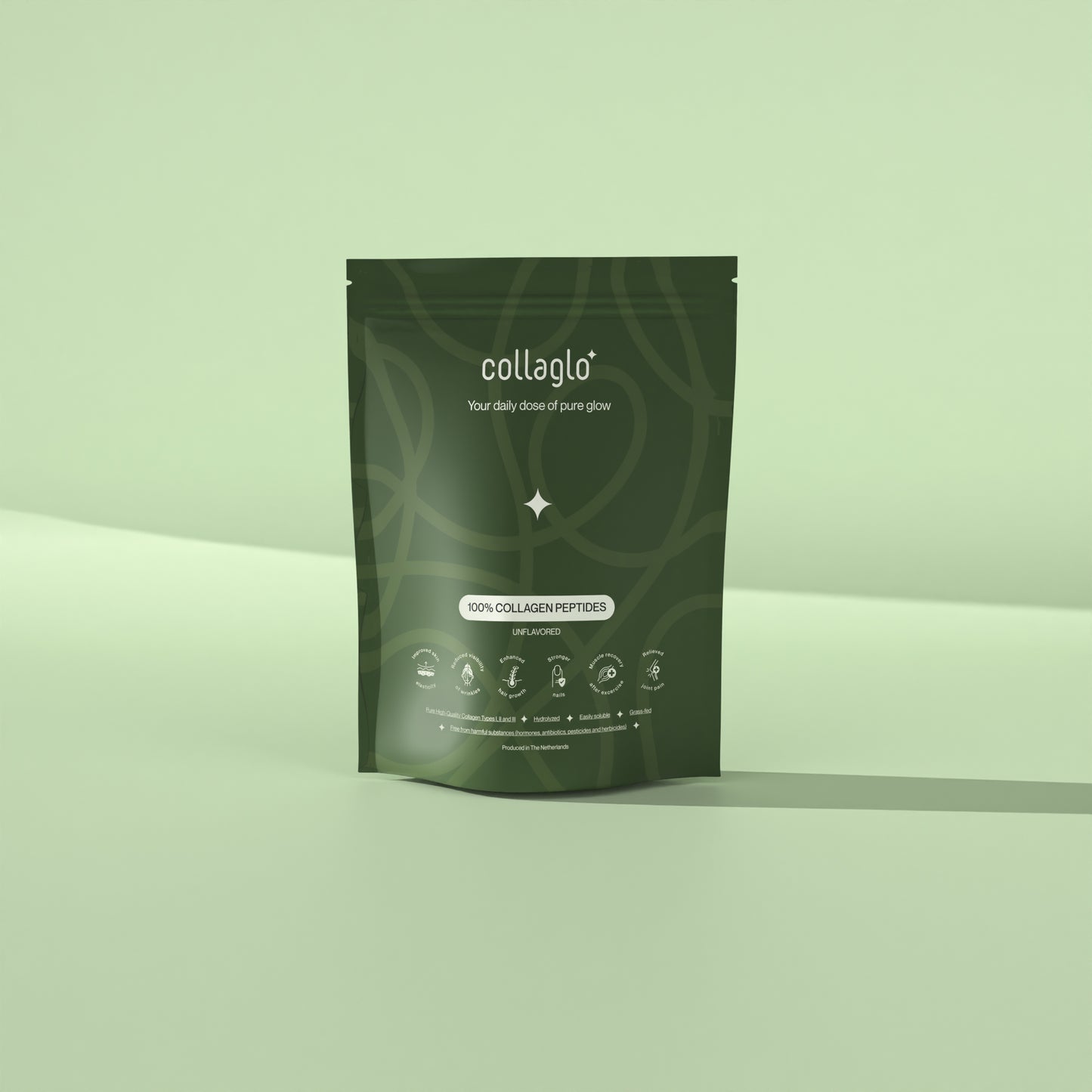 100% Pure Collagen Peptides I, II and III - Powder - 500 Gram - Bundles